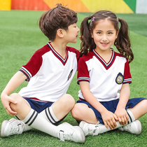 New kindergarten Garden clothes summer cotton childrens class clothes performance clothes Shenzhen short-sleeved primary school uniforms summer