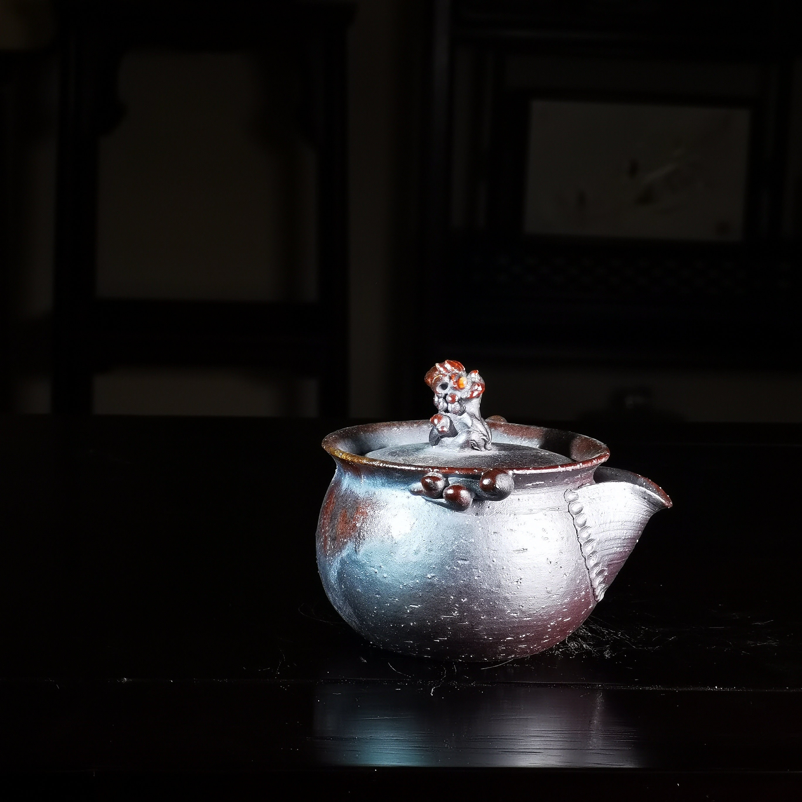 ZMQ920B naked firewood kiln, natural ash, hand-covered bowl