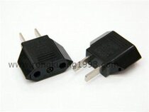 9618 American plug to European standard socket two flat pins lighting conversion plug travel converter