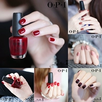 OPI sơn móng tay chính hãng màu sắc cổ điển net rượu vang đỏ đỏ màu nude không độc hại lâu dài cà phê ngọc trai sâu rượu vang đỏ - Sơn móng tay / Móng tay và móng chân những màu sơn móng tôn da