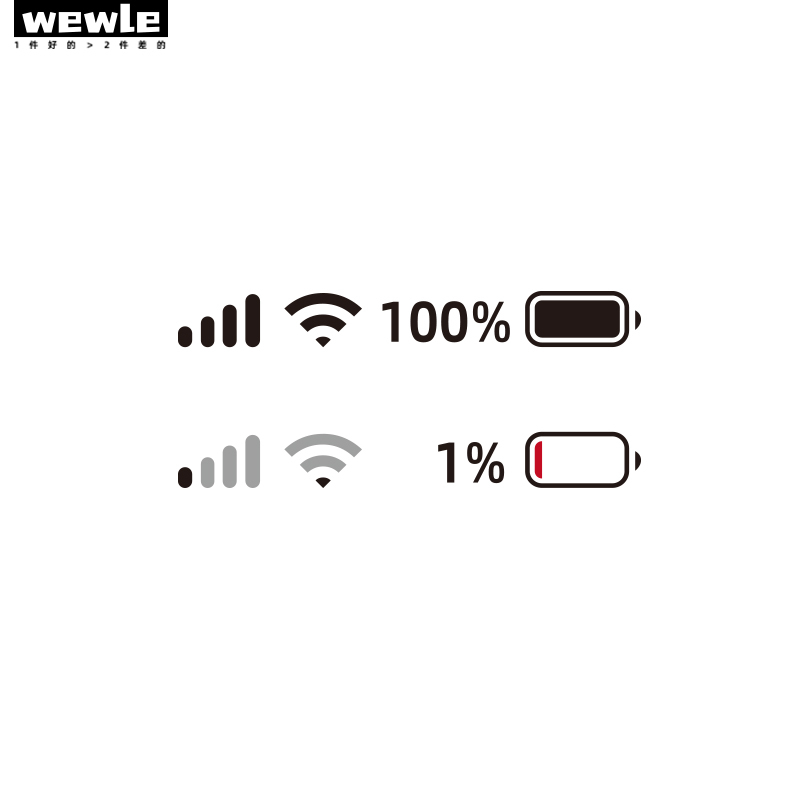 Short-Sleeved Pure Cotton T-Shirt with Fun Text, Perfect for Going Out Without Internet, Electricity, or Signal. Wewle T-Shirt