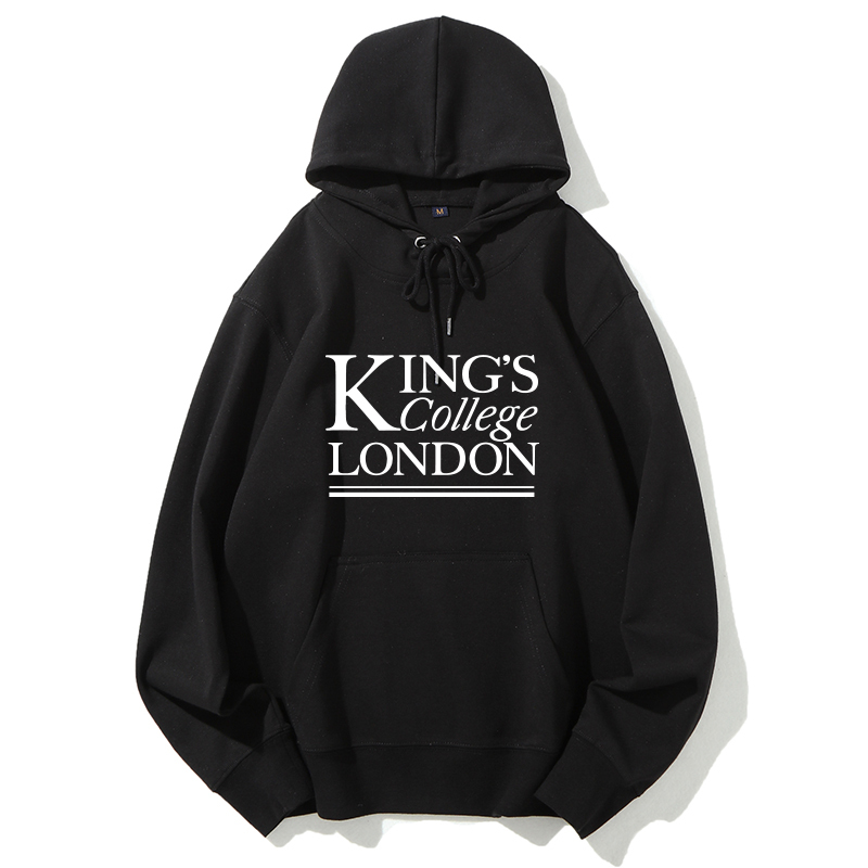 New King's College London International Student Souvenir Hoodie Sweatshirt with Thick Fleece Lining