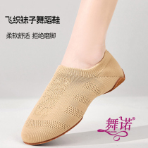 Feiwei Jazz Dance Shoes for Women Adult Soft Sole Teachers Body Training Shoes Cheerleading Fitness Yoga Socks Shoes