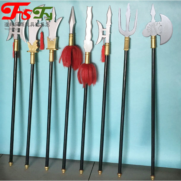 Can rent wooden ancient three-country weapon stage film and television shooting props children's toy boy gift can be customized