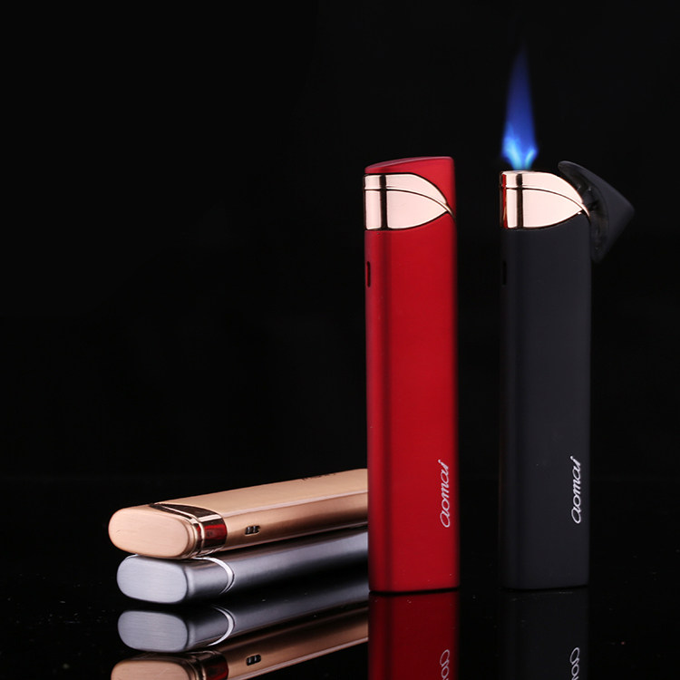 Net red shaking sound Mini male and female lighter inflatable personality smoke type ultra-thin windproof lighter cigarette case cigarette lighter