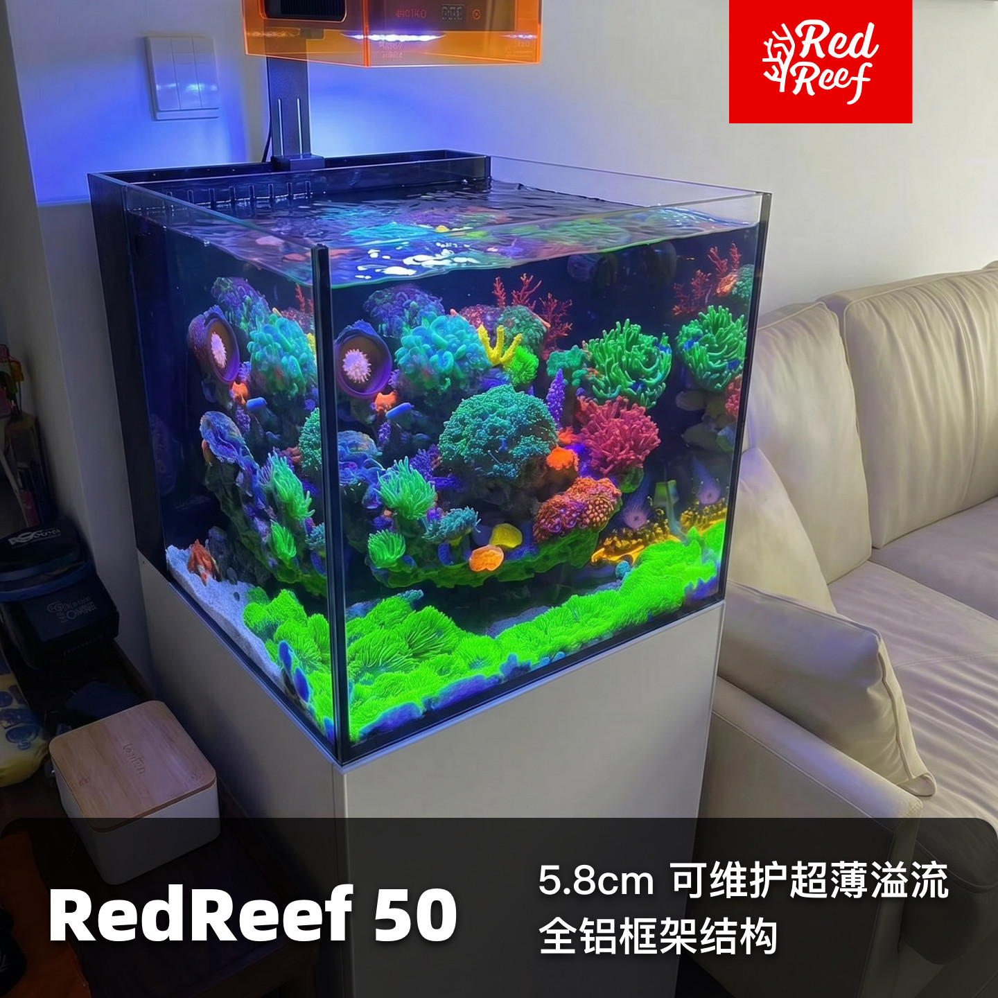 レッドリーフR50システム底面フィルター海水水槽RefReef水槽海水魚水槽リーフエコ水槽