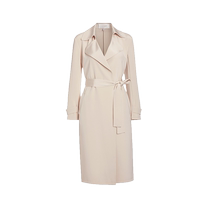 (Same style as Tong Yao) ELLASSAY 24 early autumn new style mulberry silk mid-length windbreaker jacket for women
