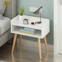  Light luxury bedside table Small size shelf Simple modern simple bedroom cabinet Nordic locker Economical small