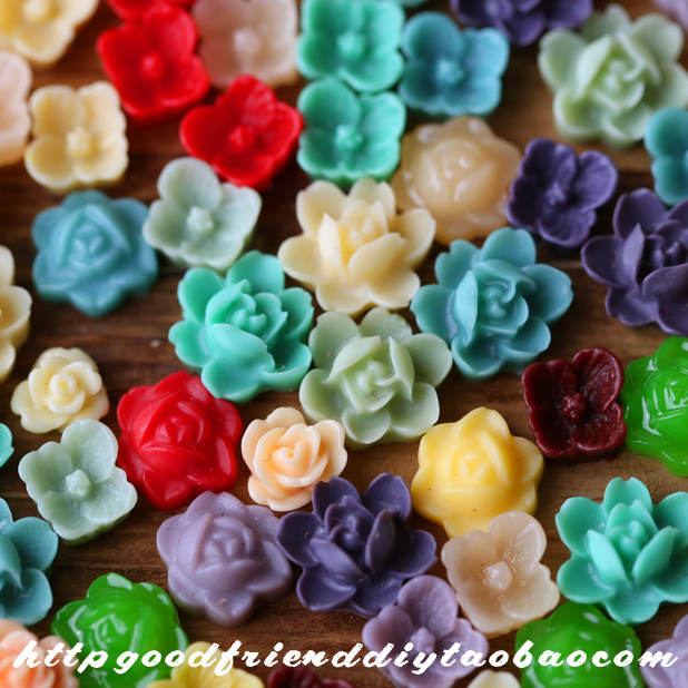 (Special) Retro Resin Flower Group 1 Cell Phone Beauty DIY Ornament Accessories