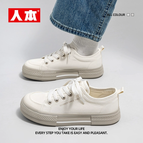 人本 Летние тканевые туфли на платформе, универсальная спортивная обувь для отдыха