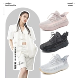 人本 Удобная обувь, летняя сетчатая универсальная спортивная обувь, дышащие туфли, мягкая подошва, для бега