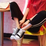 人本 Классическая тканевая обувь для влюбленных, универсальные туфли, низкие кроссовки для отдыха, тренд сезона