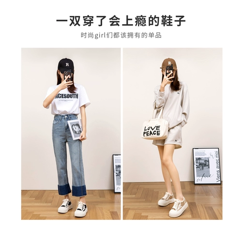 人本 Туфли на платформе, обувь, тканевые кроссовки, осенние