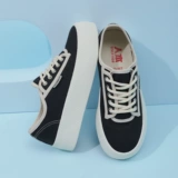 人本 Тканевая обувь на платформе, тонкие универсальные трендовые туфли для отдыха, осенняя