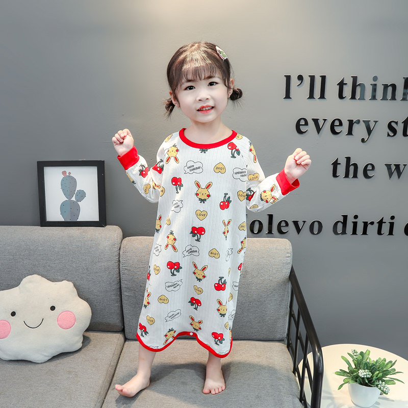 Baby Sleeping Dress Spring Autumn Season Pure Cotton Boy Sleepwear Gauze Child Long Sleeve Breathable Cotton Climbing Clothes Girl EVEN BODY BATHROBE