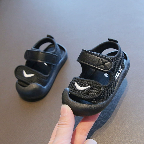 Летняя детская обувь для раннего возраста, детские дышащие сандалии для мальчиков, 0-3 лет