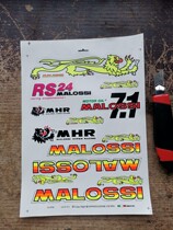 malossi sticker set modified Italian imported self-adhesive set paper fluorescent mhrrs24
