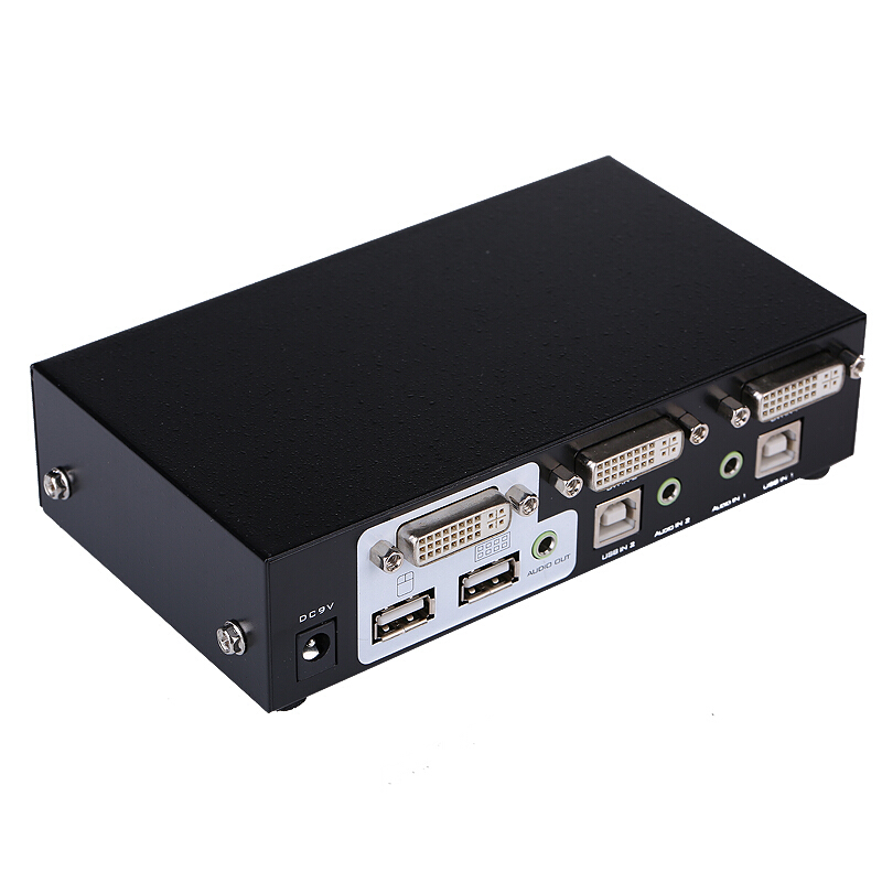 Maituovimoment MT-2102DL 2 in 1 out KVM DVI automatic hot key USB2 mouth switcher 1080p