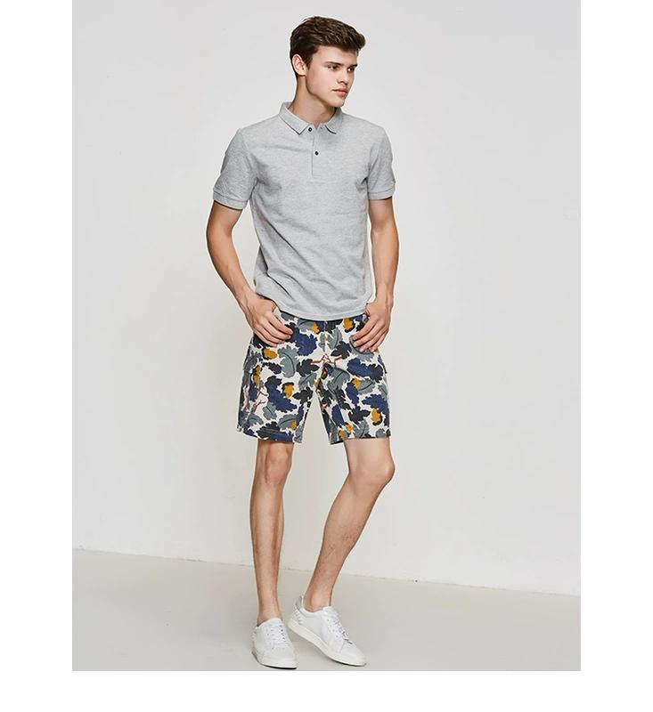 Asobio quần áo nam đơn giản áo polo nam tay ngắn nam ve áo cotton thoải mái mùa hè mới - Polo áo thun nam đẹp