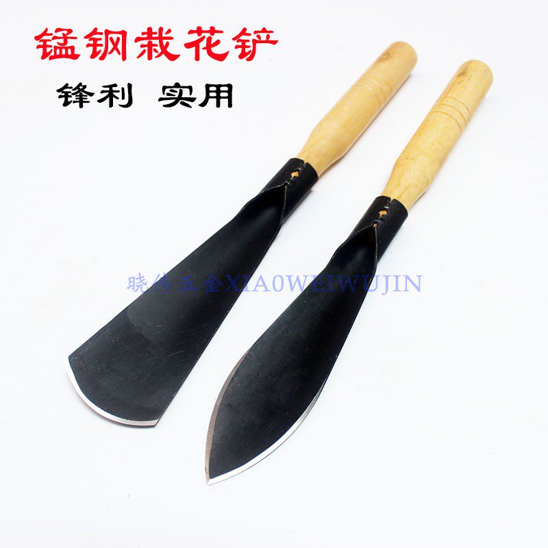 Wooden handle gardener shovel manganese steel shovel garden steel shovel garden steel shovel farm shovel dig vegetable dig soil