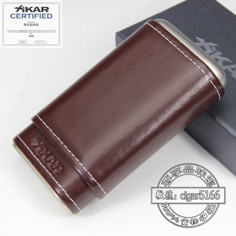  American Sika Xikar cigar leather jacket cow leather 3 bits of snow plus box chamberwood portable travel 243CN