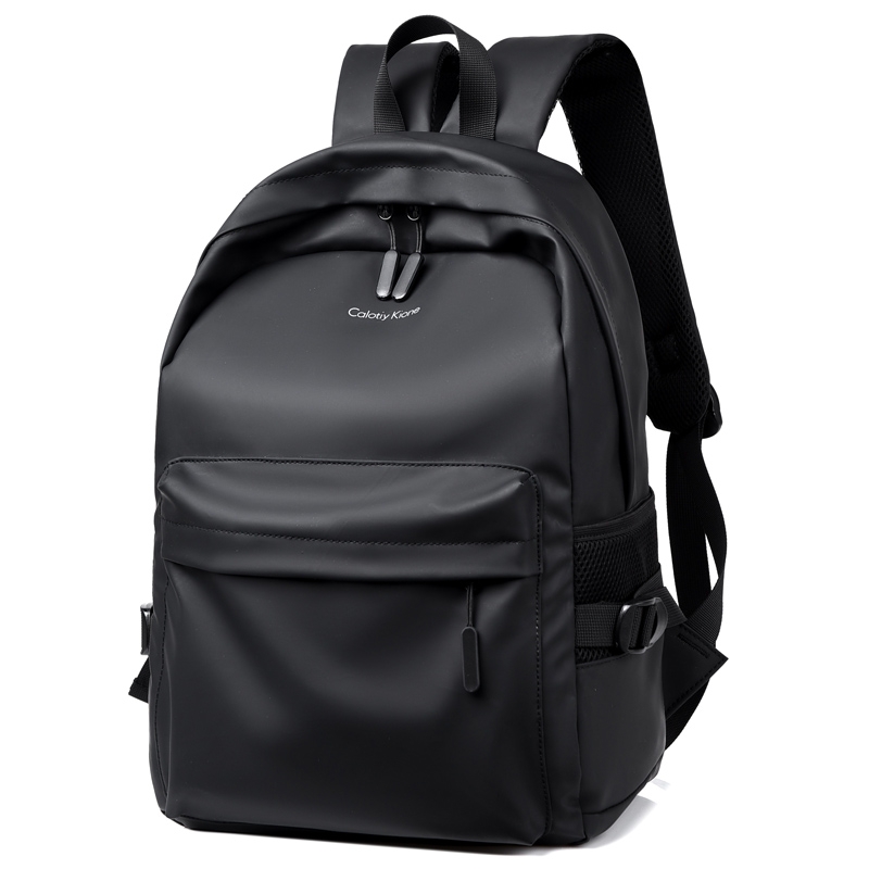 Hong Kong I TGREG solid color men's backpack schoolbag fashion trend student computer large-capacity casual backpack
