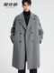 High-end detachable down lining wool double-sided woolen coat men's mid-length winter casual woolen coat