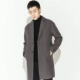 Màu đen sự lựa chọn mùa thu và mùa đông áo len nam phiên bản Hàn Quốc của phần dài của áo khoác len nam xu hướng áo len tự trồng áo khoác nam 2021