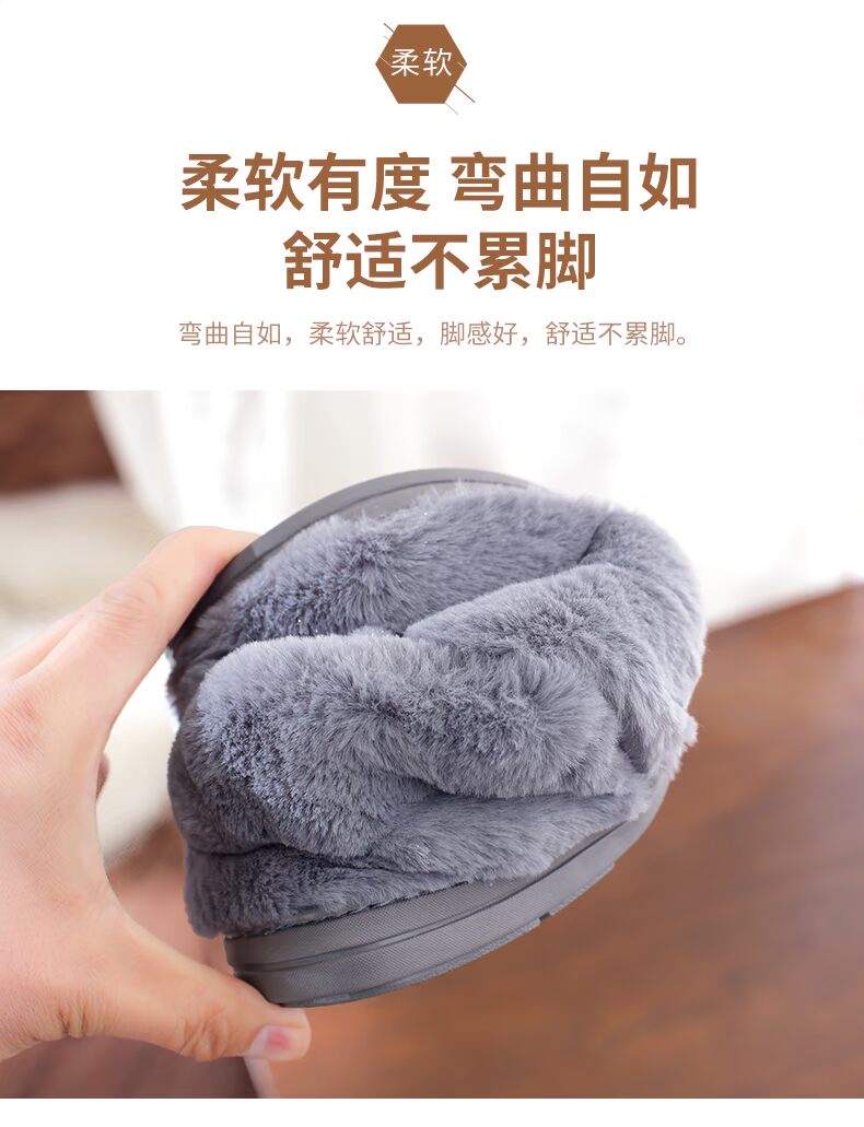 Dép cotton nam mùa đông kích thước túi lớn với nhà sang trọng trong nhà dép len trong nhà ấm áp mùa đông dày dép mang nhà tắm