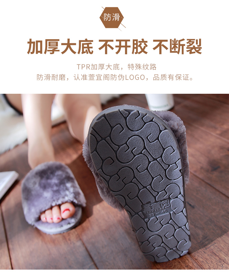 [Mua 1 tặng 1] dép bông nữ mùa đông nam đế dày trong nhà mùa đông trong nhà không lông chống trượt dép mang nhà tắm