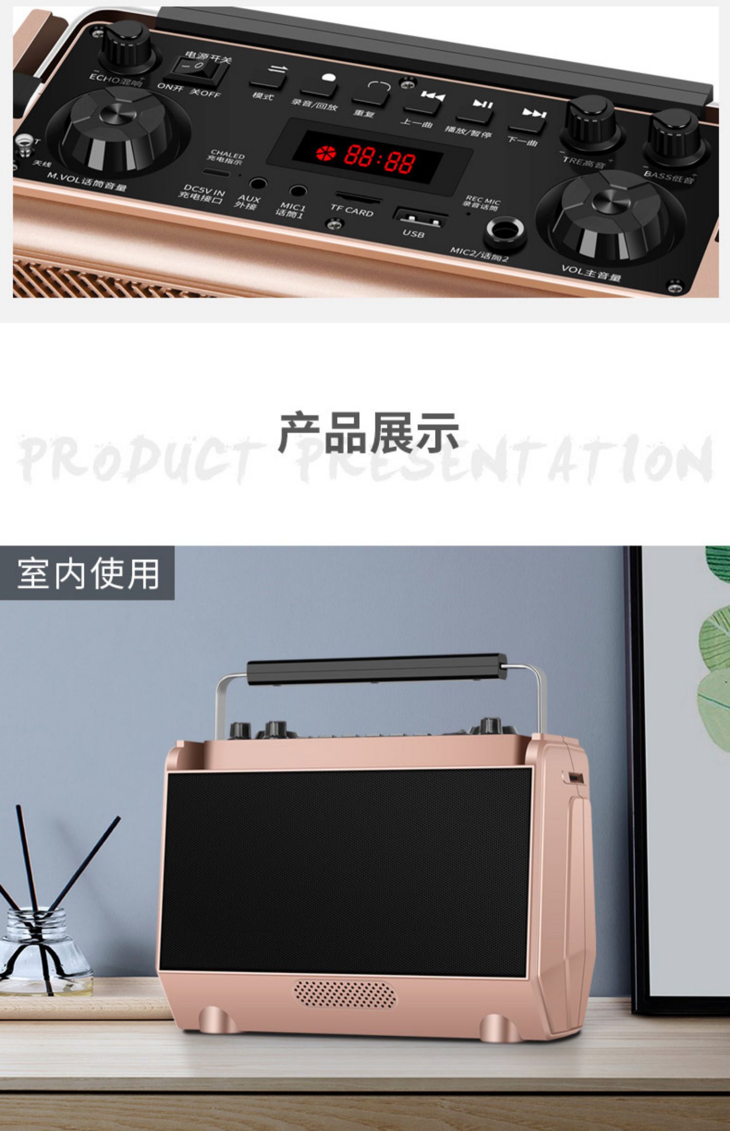 bộ phát wifi 4g huawei Amoi Square Dance Sound Không dây Loa siêu trầm Bluetooth Thẻ di động nhỏ Máy nghe nhạc cầm tay Loa ngoài trời - Trình phát TV thông minh thiết bị phát wifi từ sim 4g