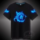 TIM Ghost Dance Áo thun Troll Dance Hip-Hop Street Dance Quần áo dạ quang huỳnh quang phát sáng Cotton nam và nữ tay áo ngắn áo phông nam tay ngắn có cổ