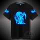 TIM Ghost Dance Áo thun Troll Dance Hip-Hop Street Dance Quần áo dạ quang huỳnh quang phát sáng Cotton nam và nữ tay áo ngắn áo phông nam tay ngắn có cổ