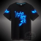 TIM Ghost Dance Áo thun Troll Dance Hip-Hop Street Dance Quần áo dạ quang huỳnh quang phát sáng Cotton nam và nữ tay áo ngắn áo phông nam tay ngắn có cổ