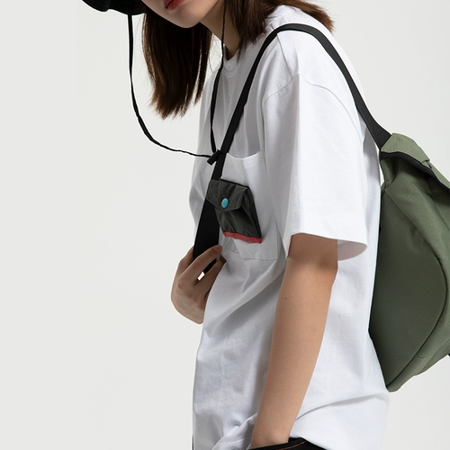 Оригинальная японская хлопковая съемная футболка с коротким рукавом для отдыха, короткий рукав