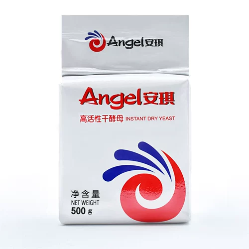 Высокоактивные сухие дрожжи Angel, 500 г, устойчивый к сахару порошок для ферментации, булочки на пару, разрыхлитель для выпечки хлеба, коммерческий