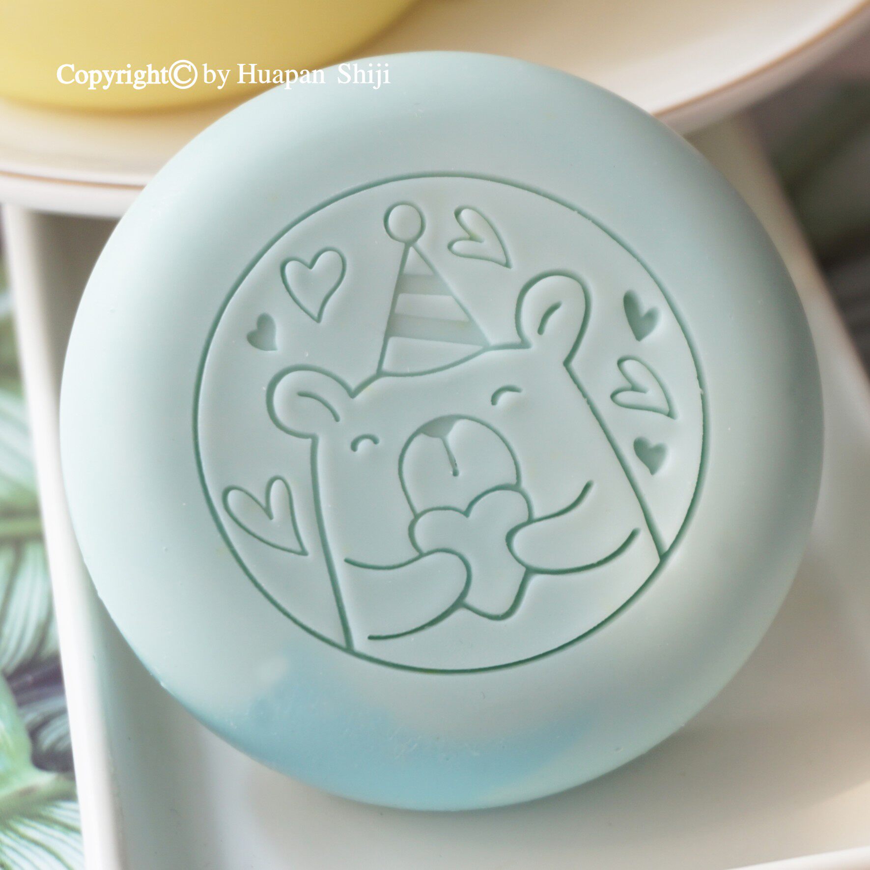 (HP2046) 5x5 gift little bear fine acrylic soap stamp adorable gift box accompanied by hand gift baby banquet