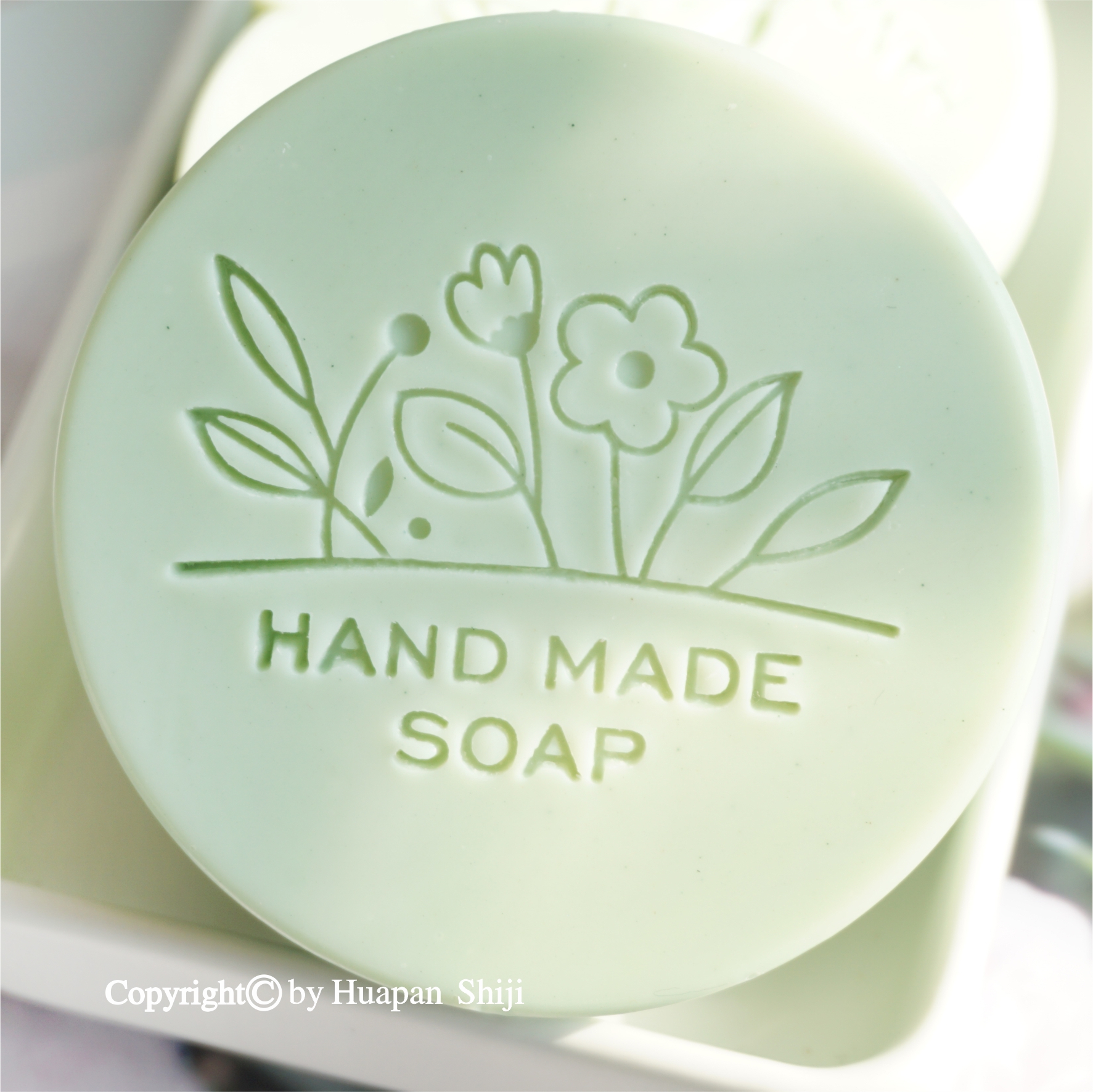 (HP2036) 5x4 plant flower handmade soap exquisite acrylic soap chapter