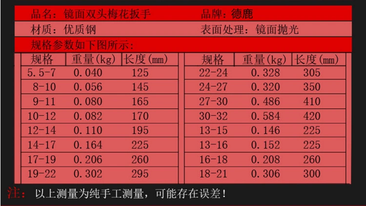 Deer công cụ Torx cờ lê kính cờ lê sử dụng kép công cụ sửa chữa tự động kéo dài hai đầu cờ lê mận - Swiss Army Knife