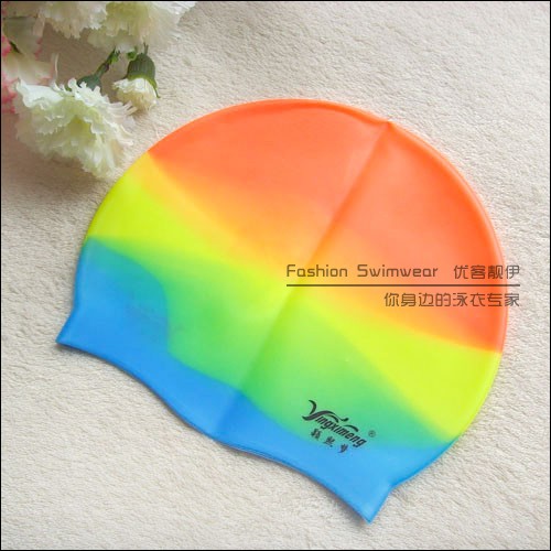 Mũ lưỡi trai Ying Xi Meng Silicone mũ bảo vệ chống nước da đầu không ướt tóc 12 nhân dân tệ mũ bơi phoenix	