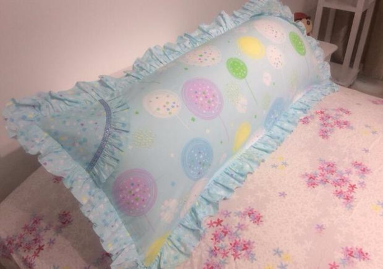 Chiều dài 1,8 m 1,2 m gối gối dây kéo Hàn Quốc phong cách công chúa vườn bông đúp bông 1,5m - Gối trường hợp gối văn phòng
