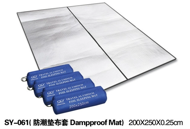 2 * 2,5 m nhôm lá chống ẩm pad bò mat dã ngoại mat lều ngủ pad chống thấm pad - Thảm chống ẩm / Mat / Gối