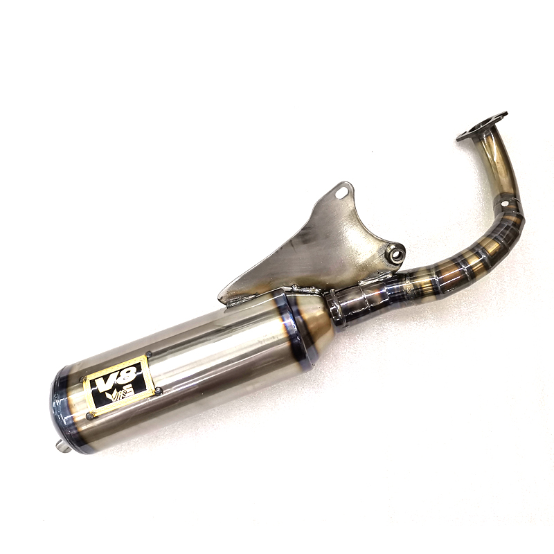Domestic Taiwan V8 JOG50 ZR sail JOG90 modified exhaust pipe straight row 11 sections W004