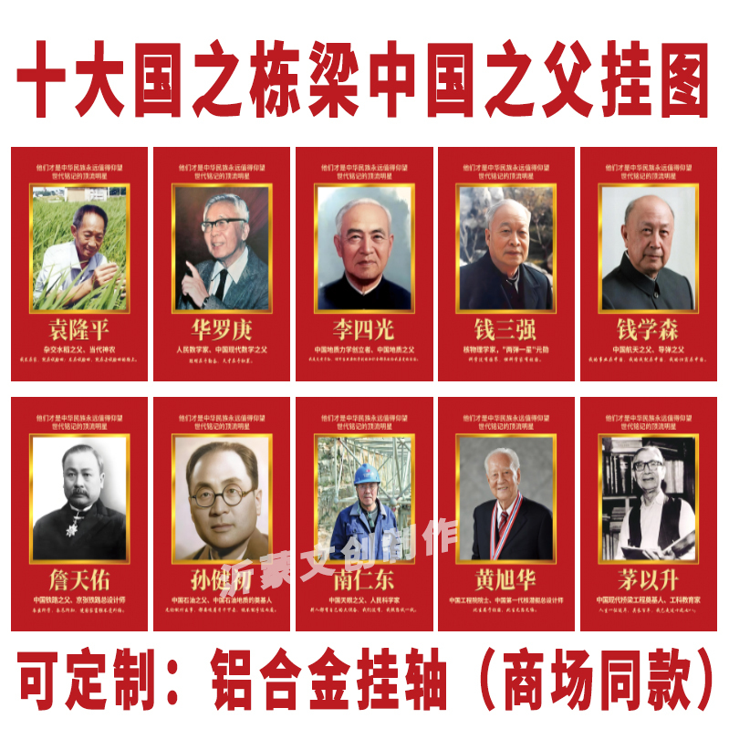 Scientific and Celebrity Quotes Display Board, China's Pillar among the World's Ten Great Countries, China's Father, Design Images, Posters, School Decorative Paintings