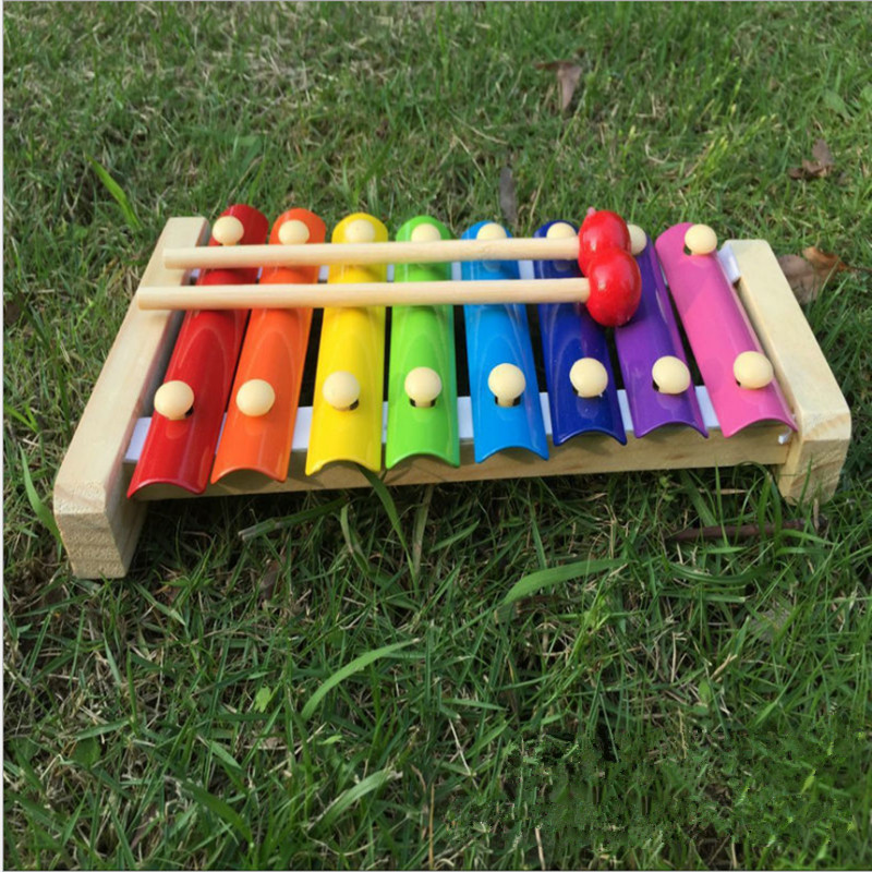 Octophone children hand knock on the wooden 8-9-10 - 11 months infant children 1 year old baby music instrument puzzle toy