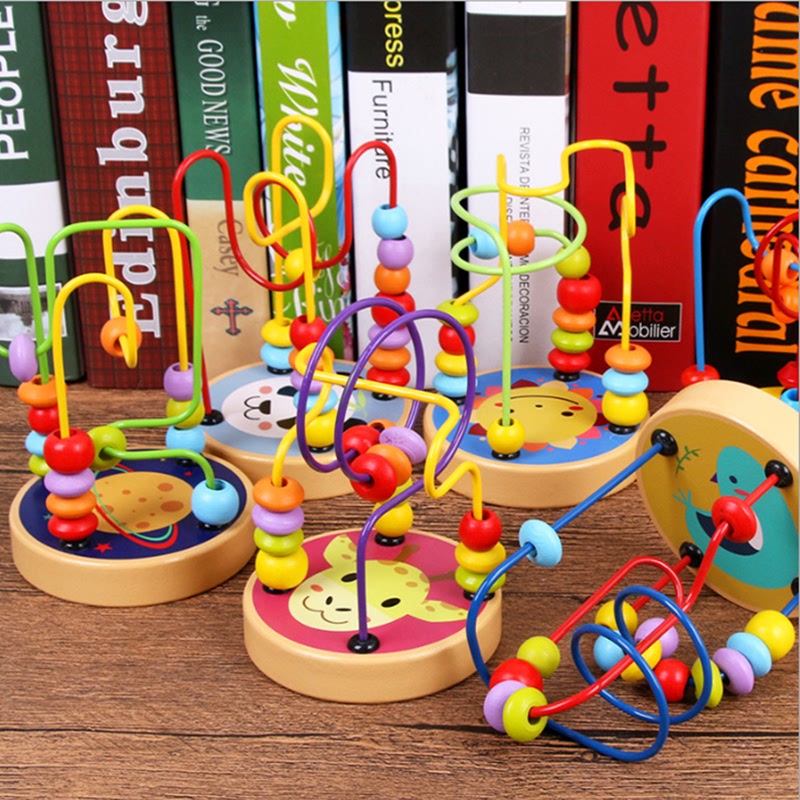 Baby mini trumpet around beads early education educational toys beaded building blocks fingers flexible intelligence development 1-2 years old