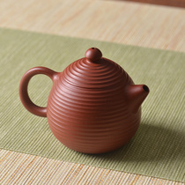 Lixing Purple Sand Pot Pure Entirely Handmade Classic Dragon Egg Pot Raw Mine Big Red Robe Home Tea Pot Home Tea Pot Chinese Fu Tea Furniture