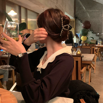 Temperament Name Yuanyuan Small Fragrant Wind Grip Clip Hair Clip Hairpin Hairpin Daily Wear 100 lap Practical shark nip disc hair headwear hair accessories