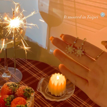 South Korea Snowflake Eight Manga Star Pearl Girl Earrings Earrings Small Crowddesign Sensation Delicate Zircons Superior Unique Earrings