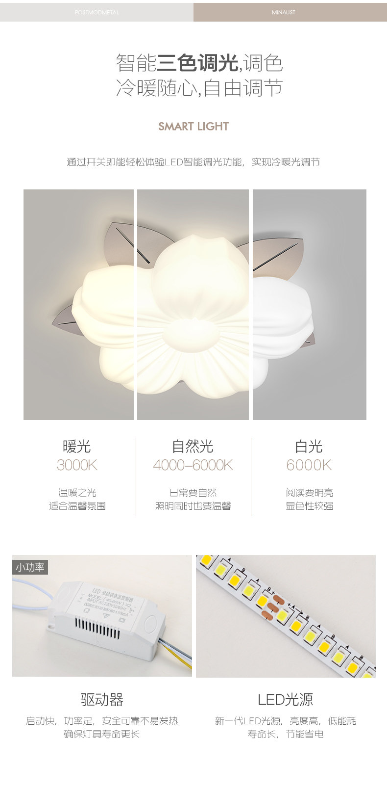 五叶花新中式卧室吸顶灯书房间灯男孩女儿童房灯奶油风过道灯led-阿里巴巴